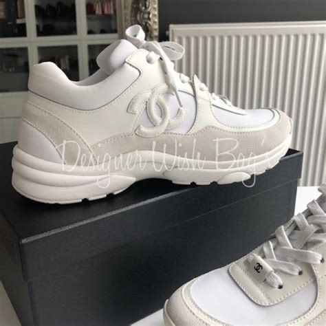 chunky sneakers chanel|Chanel white sneakers for women.